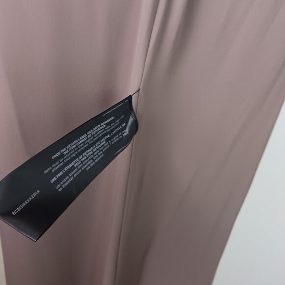 BCBGMaxazria SZ 8 Angeline Halter Evening Formal Dress Spanish Moss NWOT - Picture 7 of 7